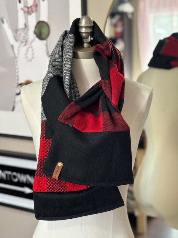 Mistletoe- Patchwork Long Scarf