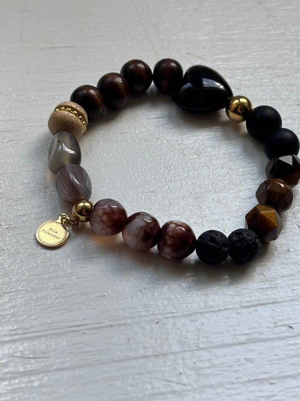 Lost Love - 7.5 inch- Stretch Bracelet - Heartfelt Collection