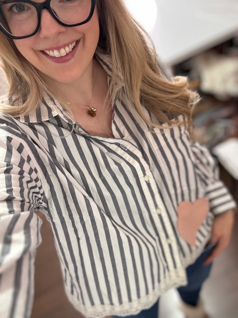 Cropped Striped Top- Reimagined Collection & Heartfelt Collection