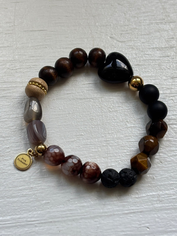 Lost Love - 7.5 inch- Stretch Bracelet - Heartfelt Collection