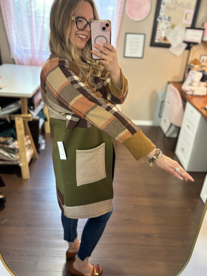 Fall Forest - Patchwork Cardigan