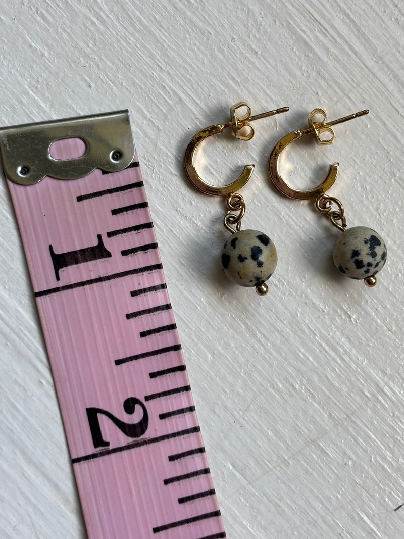 Dalmation Jasper  Earrings – Fancy Earrings