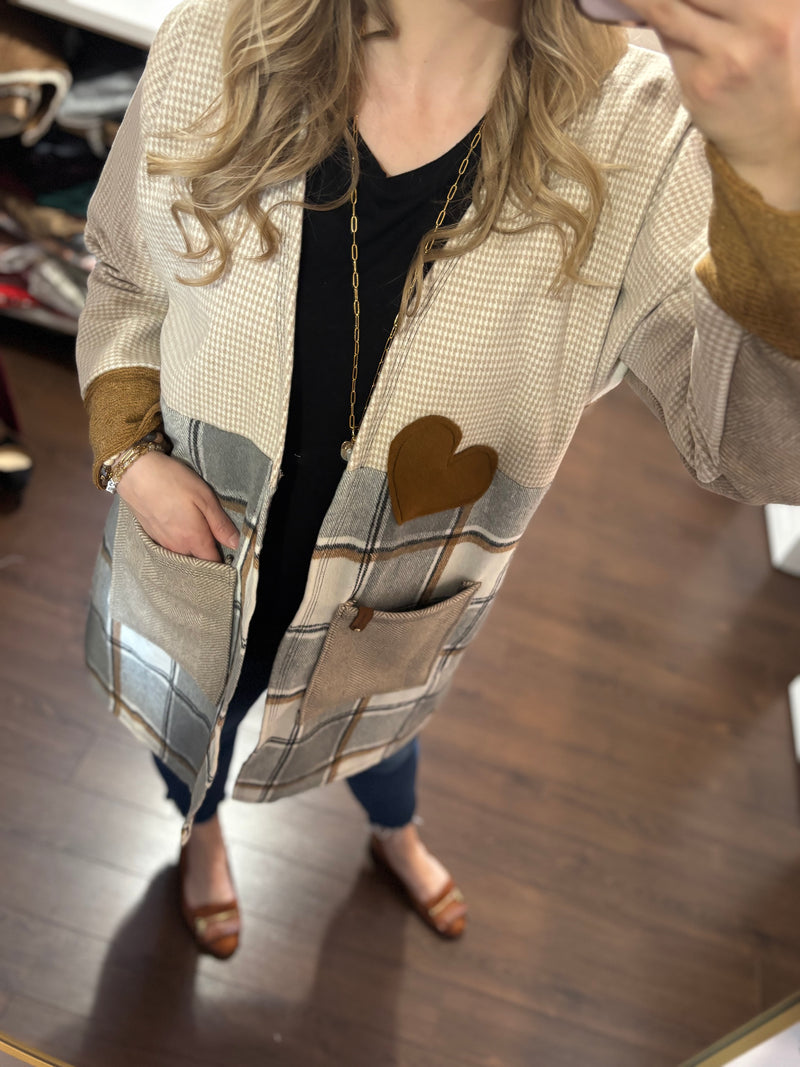 Cinnamon and Sugar - Patchwork Cardigan - Heartfelt Collection