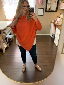 Creamsicle - Market Shawl Poncho