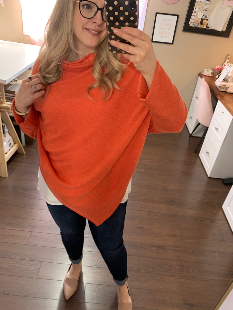 Creamsicle - Market Shawl Poncho