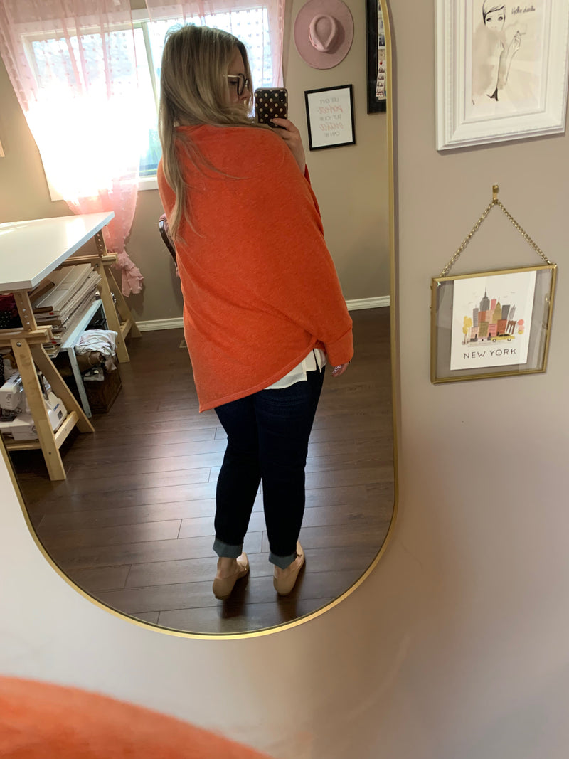 Creamsicle - Market Shawl Poncho