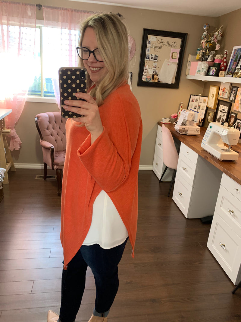 Creamsicle - Market Shawl Poncho