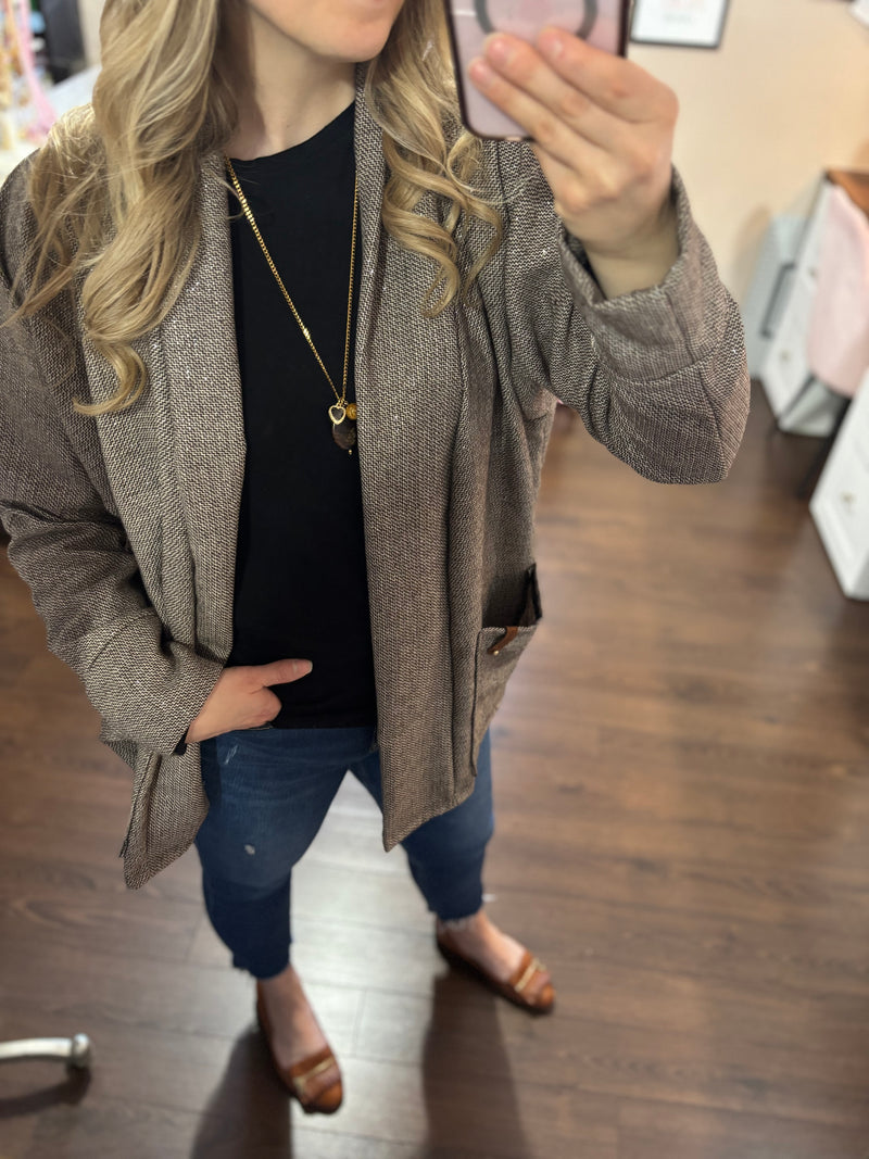 Sparkly Brown- Brooklyn Blazer