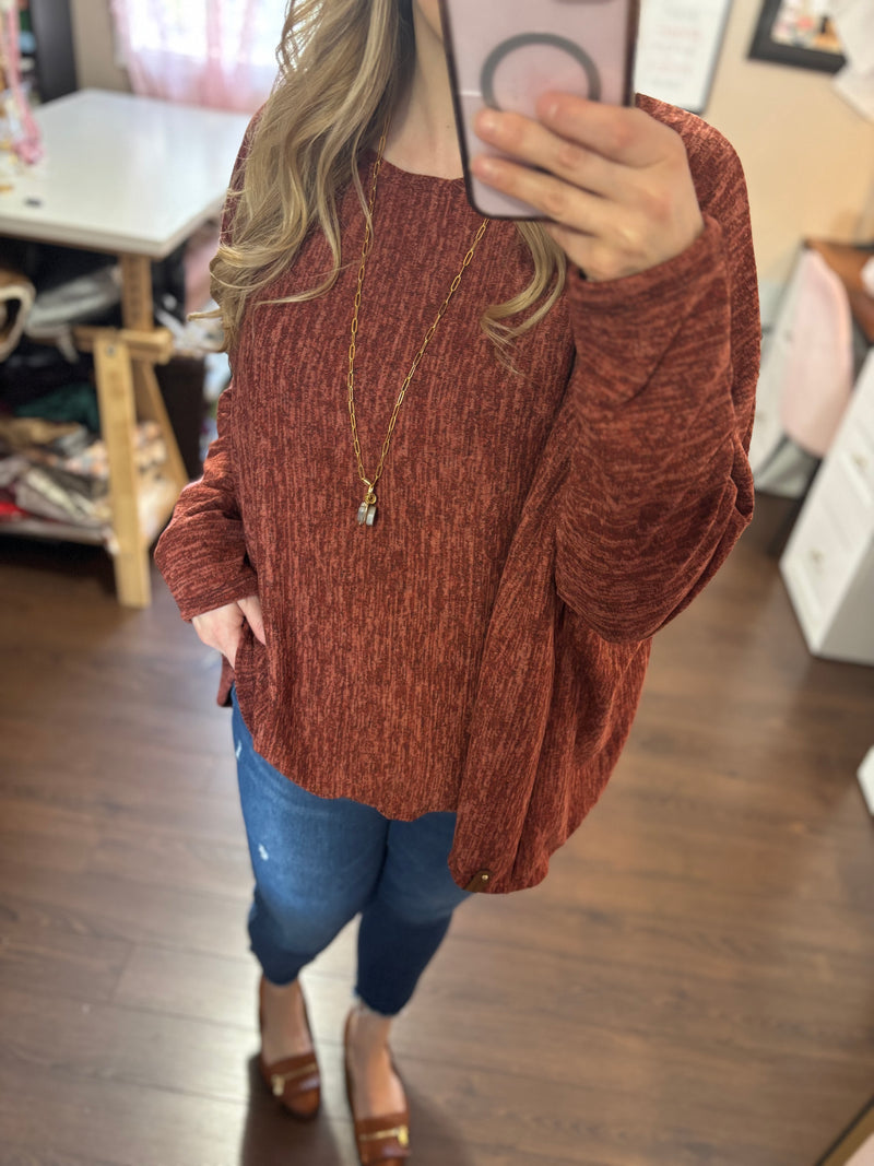 Cinnamon Spice - Slouchy Sweater