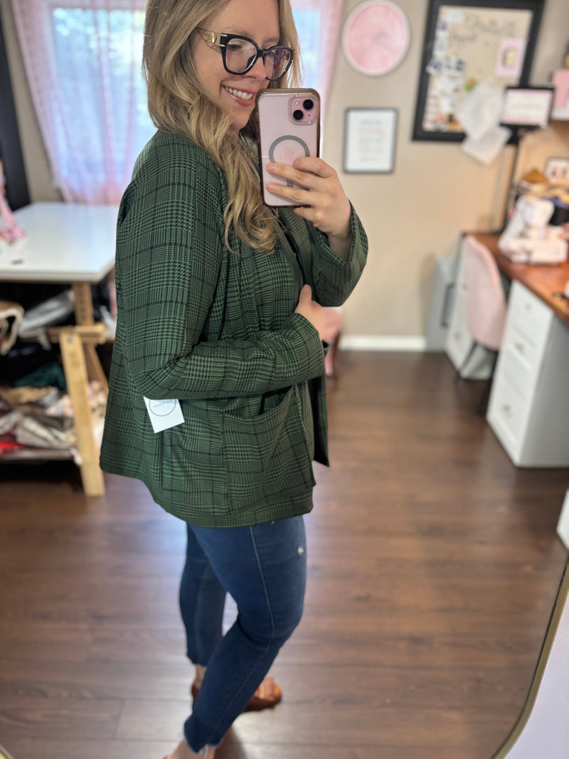 Green Plaid - Brooklyn Blazer
