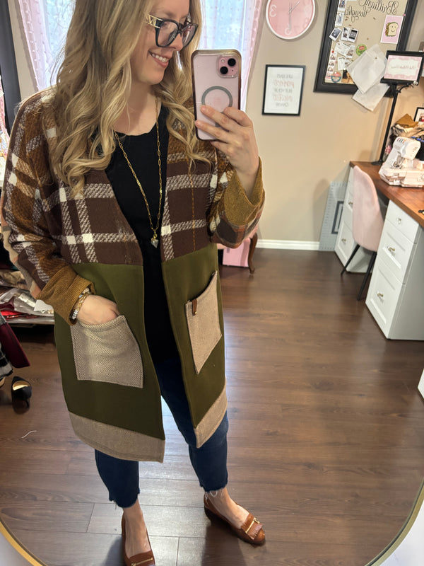 Fall Forest - Patchwork Cardigan