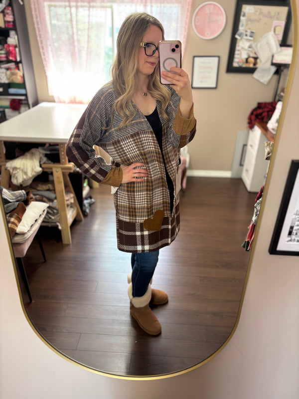 Caramel - Patchwork Cardigan - Heartfelt Collection