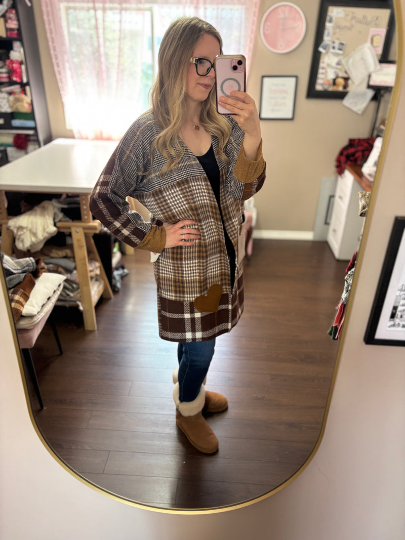 Caramel - Patchwork Cardigan - Heartfelt Collection