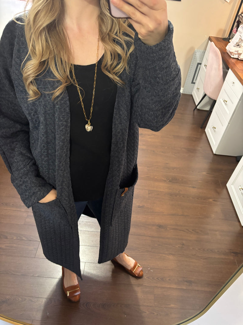 Blue - DUSTER Cardigan