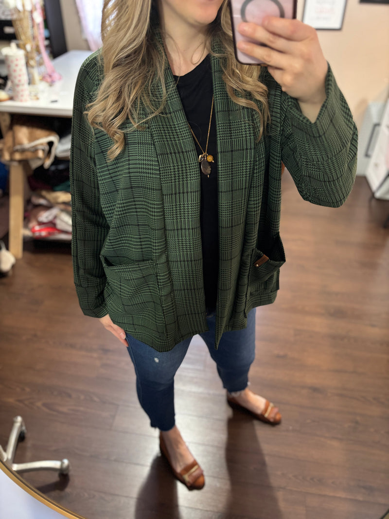 Green Plaid - Brooklyn Blazer
