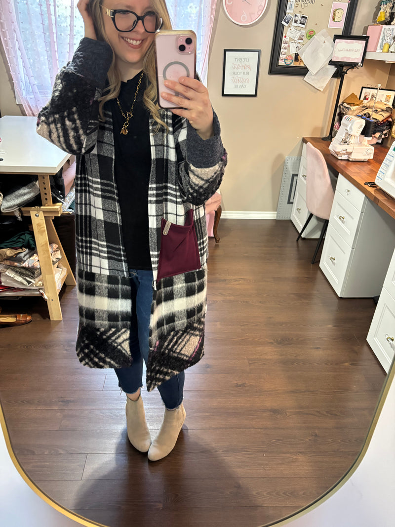 Sugar Berry - Patchwork Cardigan