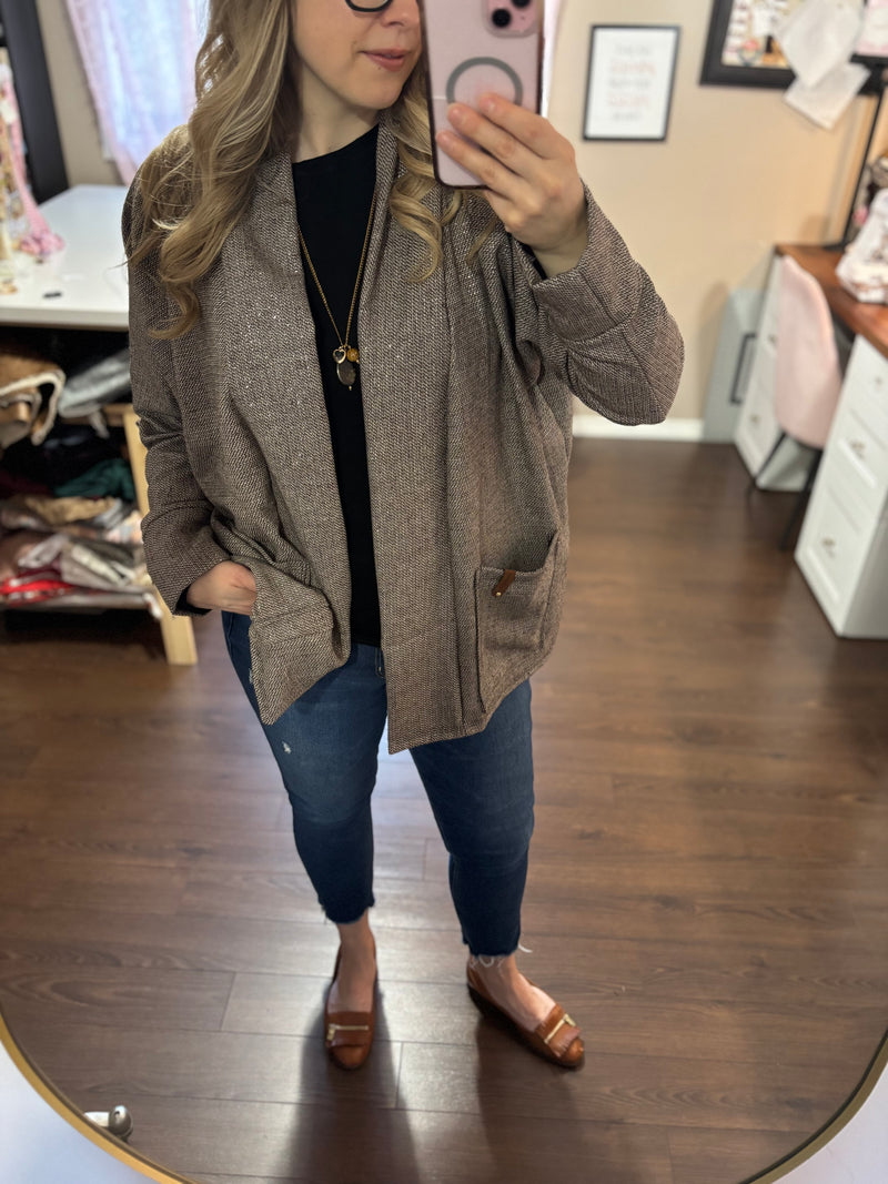Sparkly Brown- Brooklyn Blazer