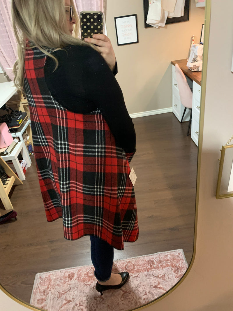 Christmas Plaid- Downtown Vest