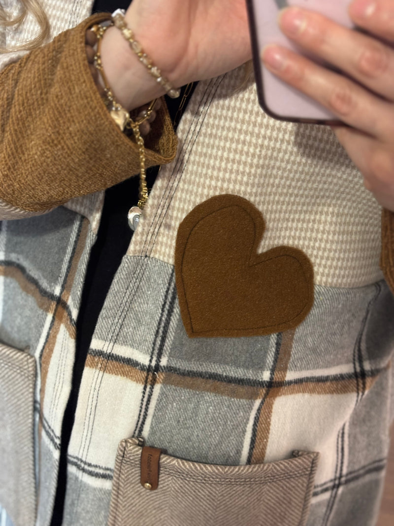 Cinnamon and Sugar - Patchwork Cardigan - Heartfelt Collection