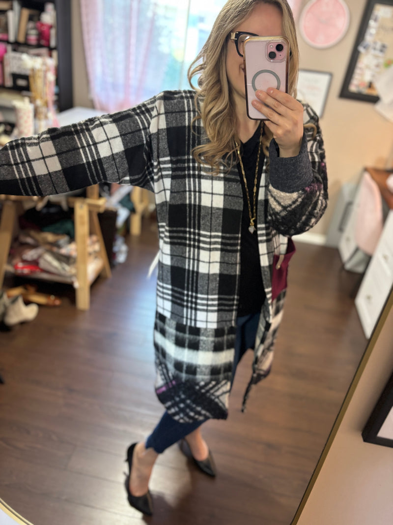 Sugar Berry - Patchwork Cardigan