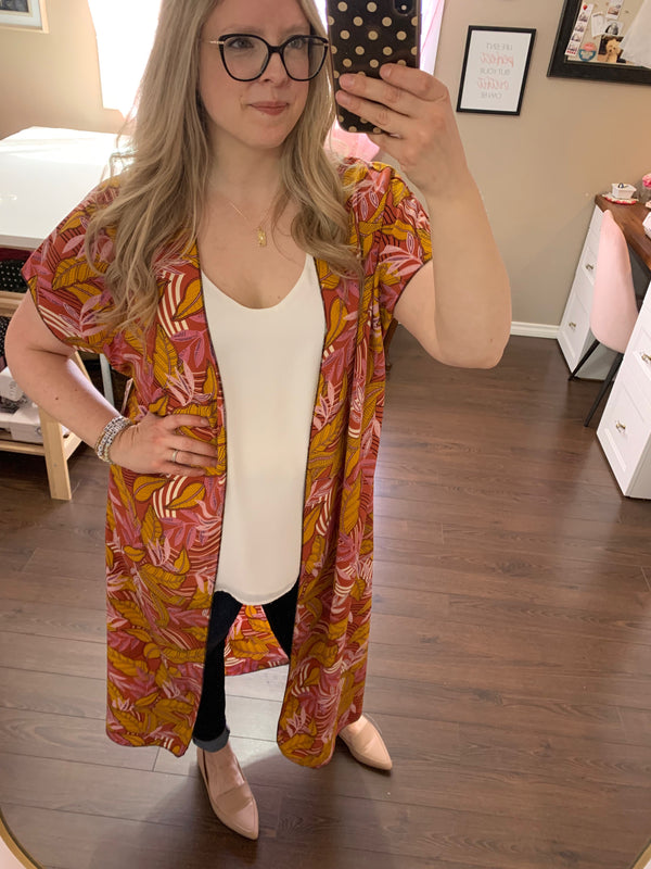 Hello Hawaii - Manhattan Duster Kimono 
