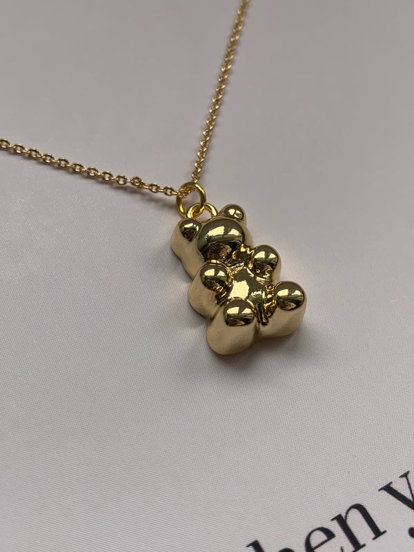 Gummy Bear Gold Plated Charm Necklace