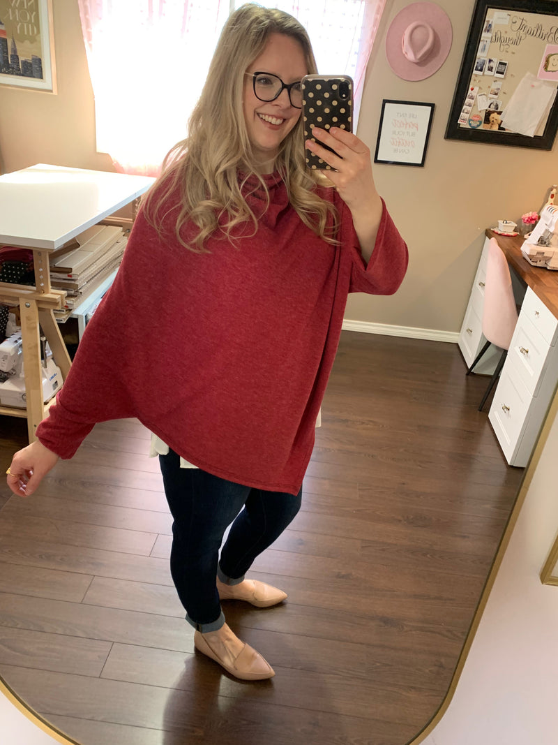 Paint the Town Pink - Market Shawl Poncho